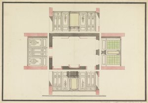 Diseño para cuatro paredes de un salón de Unbekannt Unbekannt